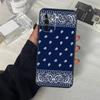 Черный Бандана Пейсли Чехол Для Samsung Galaxy A13 A23 A33 A53 A17 A06 A16 A56 A36 A54 A34 A14 A52 A32 A15 A35 A55