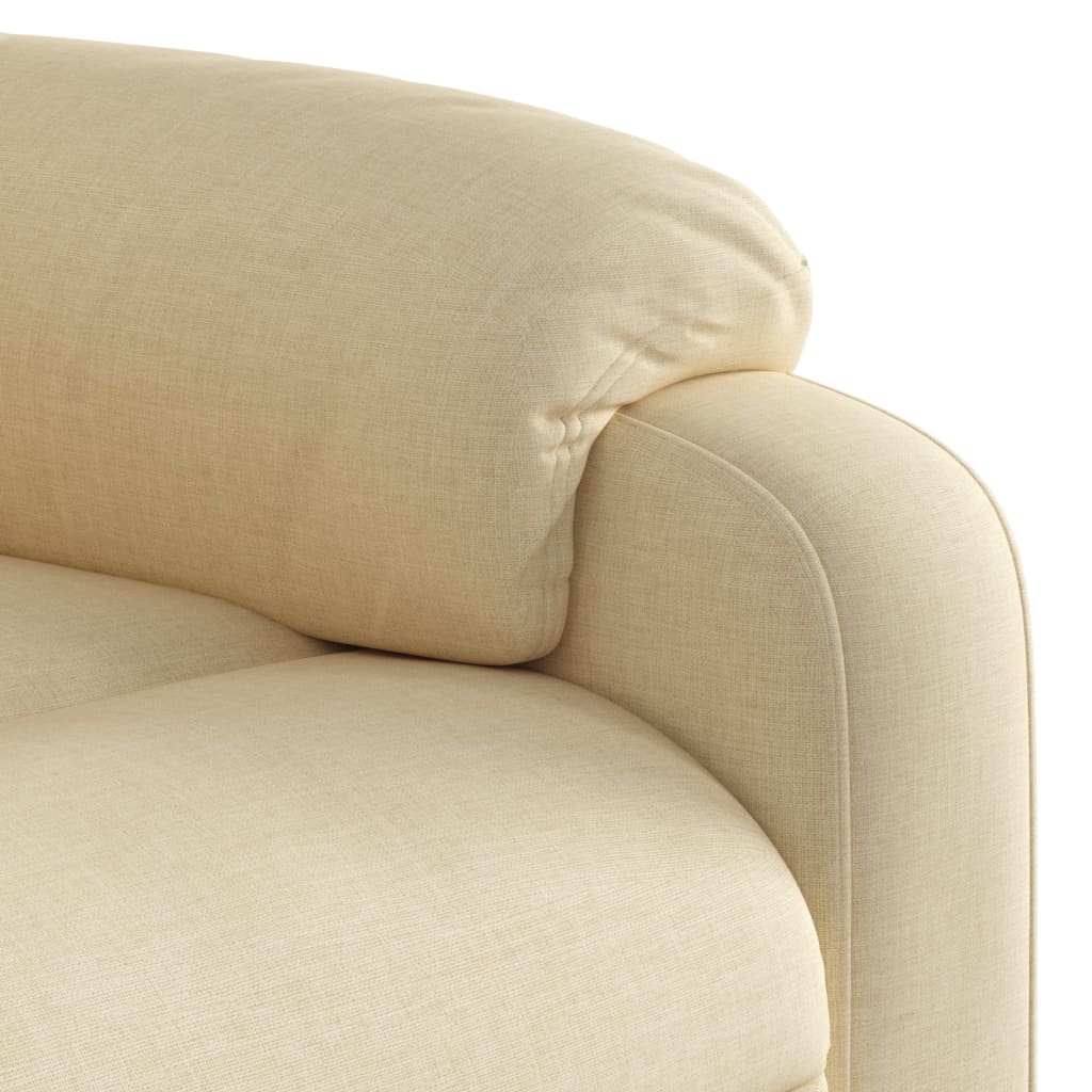 Massage Relax Chair Cream Colored Fabric