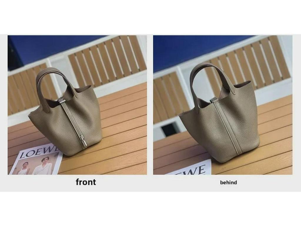 Сумка-корзина для овощей из натуральной кожи класса люкс TC — стильная, универсальная и вместительная сумка-ведро