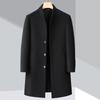 Double-sided Woolen Coat for Men's Mid-length Wool Coat for Winter High-end Business Casual Woolen Coat Long Sleeves