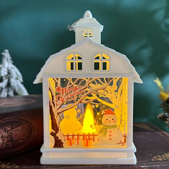 Yousheng Christmas House Wind Light Нежный светодиодный ночник Снеговик Санта-Клаус Лось Элемент Создает атмосферу Окружающее освещение Подвесные украшения на окна