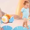 New Pull String Cartoon Snail Car Toy Baby Learn To Crawl and Pull with Light and Music Early Education Toy for Children‘s