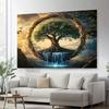 2D plane 1 piece of "Tree of Life" flowing holy spring tapestry suitable for birthday parties and festival gatherings