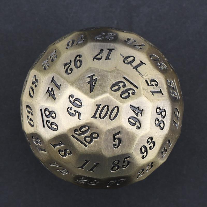 100-гранные игральные кости Гигантские многогранные игральные кости D100 Настольная игра Аксессуары для ролевой игры Dungeons and Dragons MTG Pathfinder
