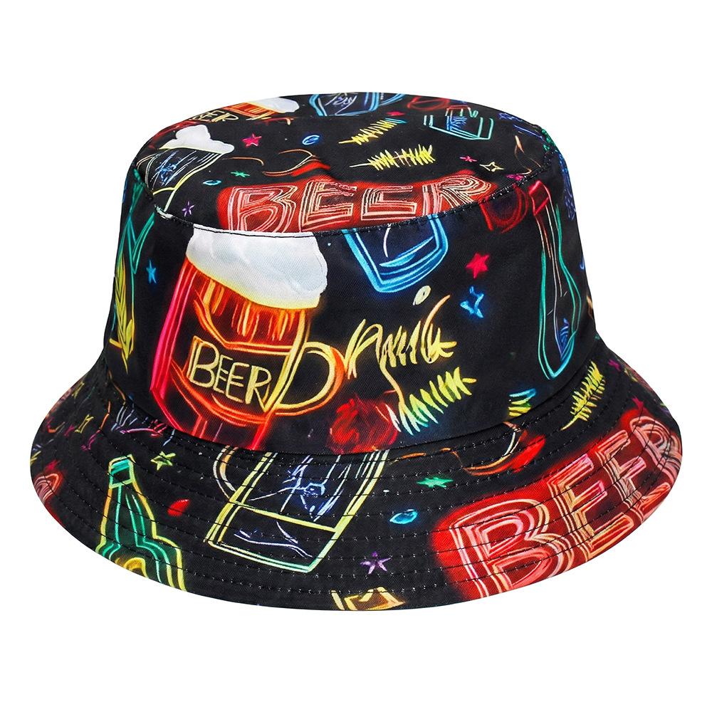 New American flag printed sun-protective hat - creative and unique fisherman's hat for spring and summer, UV protection cap