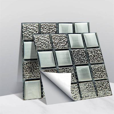 Наклейка на плитку, стекло, 3D мозаика, кристалл, наклейка на стену, Tilediy, водонепроницаемая, самоклеящаяся, набор из 10 шт.