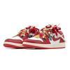 Jordan Air Jordan 1 Nichang Gold Ribbon Cushioning, Wear Resistant Low top Vintage Basketball Shoes Women's Red FJ3465-160(Team1321-SBOX)