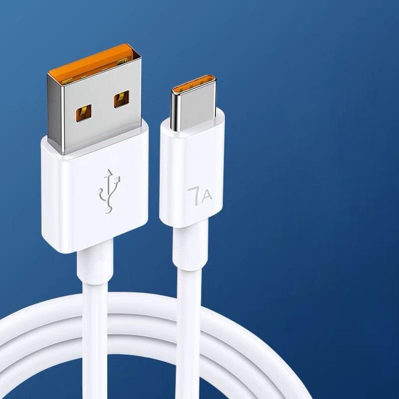 7A 100W Type C USB Cable Super-Fast Charge Cable for Huawei Mate 40 30 Xiaomi Samsung Fast Charging USB Charger Cables Data Cord