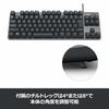 Logitech K835GPR Wired Mechanical Keyboard Red Axis Linear Tenkeyless Compact Graphite Windows Surface K835