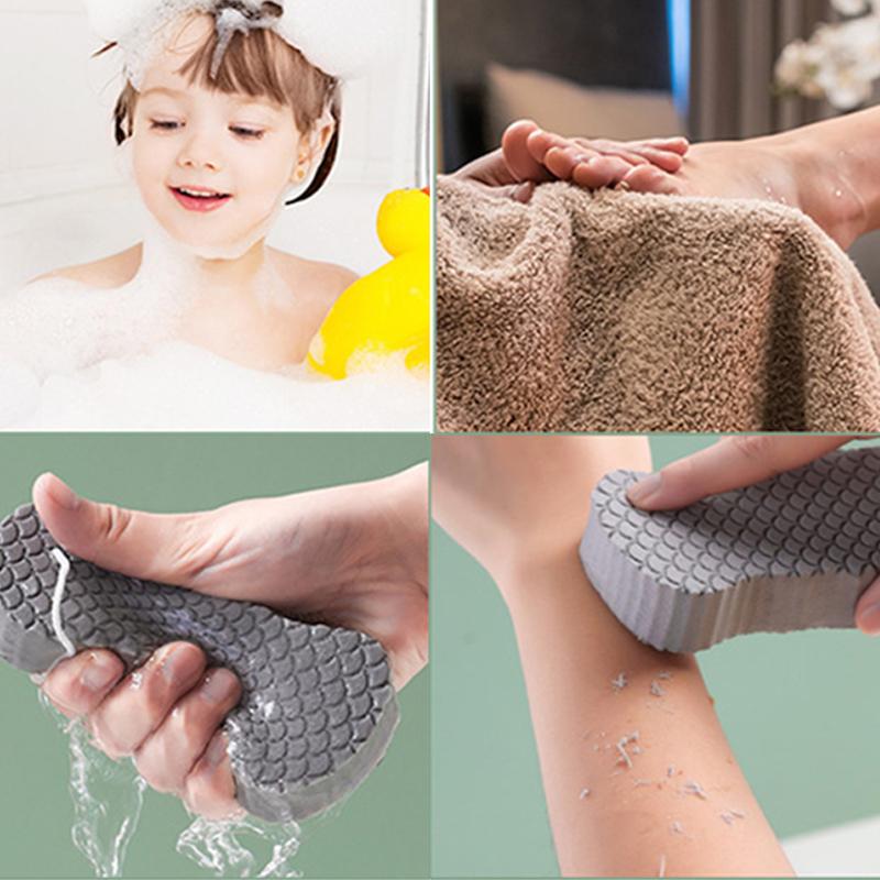 Взрослый Ванна Губка для ванной комнаты Кожа Душ девушки женщины Тело Отшелушивание ребенок рыбья чешуя Уход за кожей Массаж Скраббер