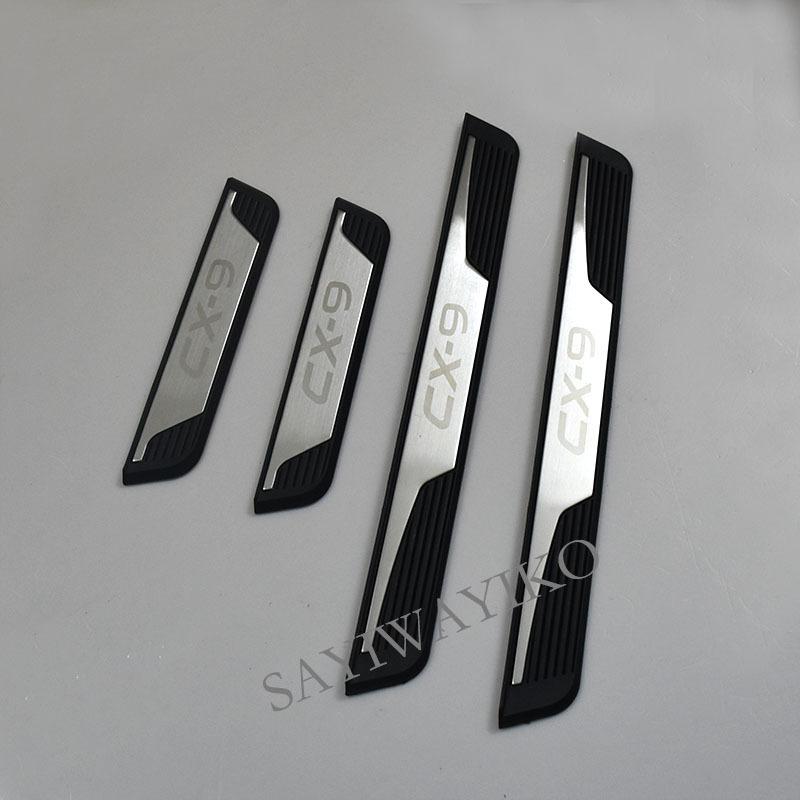 Fit For MAZDA CX-9 cx9 Door Sill Scuff Plate Threshold Luminated Pedal Pad Car Styling