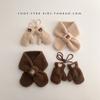 Ins Korean Cute Little Bear Baby Scarf Gloves Children's Autumn and Winter Boys and Girls Warm Neck Scarf Plus Velvet Neck Cover