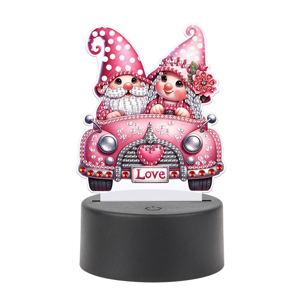 Акриловые двухсторонние алмазные художественные световые украшения алмазная живопись ночник стразы ночник для взрослых начинающих