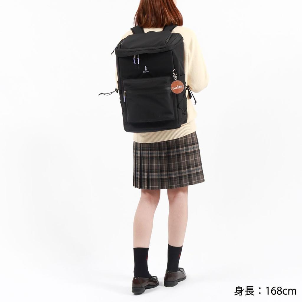 EASTBOY Square Backpack 32L Candle EBA90 Black x Beige 23 Japanese High School Bag