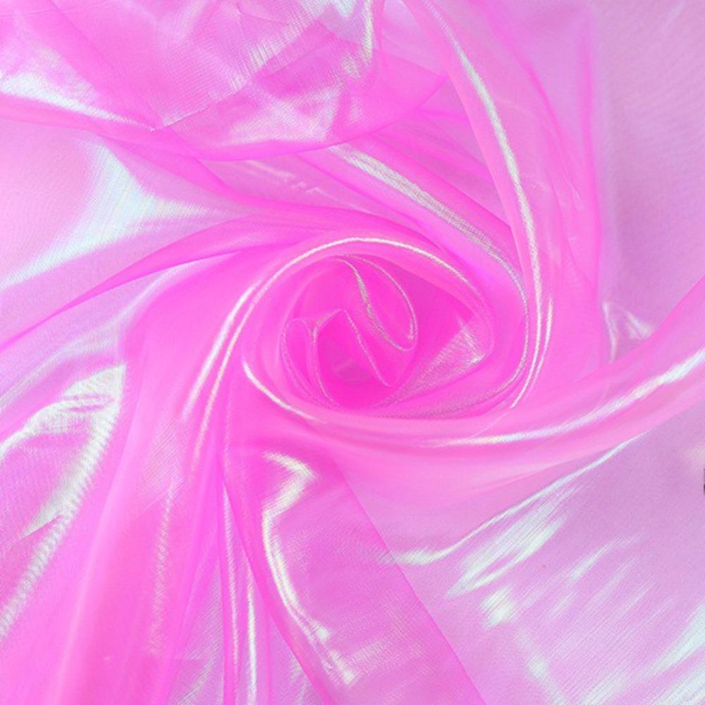 Декоративный Тюль Блестящий Лазерный Тюль Прозрачный Тонкий Ткани Органза Платья из Органзы Ткань Дизайнерская