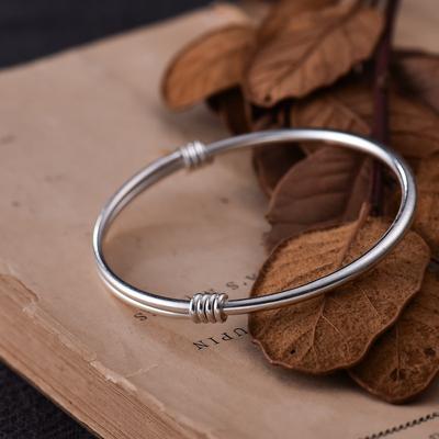 Простой браслет с кольцом для женщин, нишевый дизайн, простой глянцевый браслет, регулируемый, с застежкой-молнией, ювелирные изделия