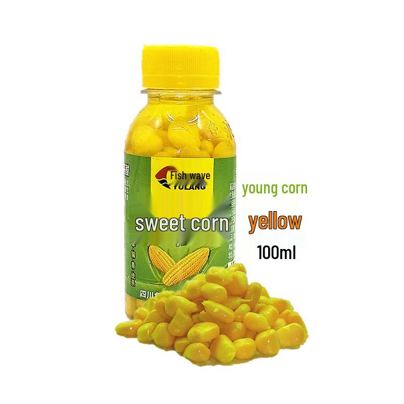 Yulang Sweet Corn Fishing Bait 100ml for Crucian, Carp, Grass Carp, and Bream - 240 Bottles