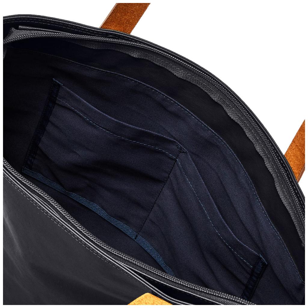 Горизонтальная сумка-тоут с верхней молнией Toyooka Bag Original Fabric Canvas PVC Tochigi Leather COMMUTE Navy [Vermouth]