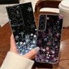 Чехол для телефона с узором «Цветение сакуры» для Samsung Galaxy S26 S25 S24 S23 Ultra S22 Plus S24 S21 FE S25 Edge Прозрачный Мягкий Чехол