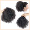 Women's African Curly Drawstring Ponytail Wig, Synthetic Fiber Wig, Suitable for Everyday Wear and Parties