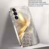 Модный золотой и серебряный чехол для телефона стекло s26 ultra case s25 ultra case для Samsung Galaxy S26 S25 S24 S23 S22 FE Ultra Plus