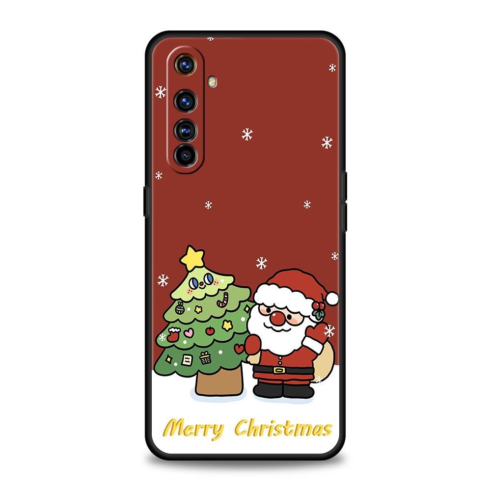 Забавный мультяшный чехол на Новый год и Рождество для Realme 12 11 10 9 8 5G 7 6 GT5 GT3 Pro C21 C25 C35 Для Realme GT Neo 2 3 3T 5 Чехол