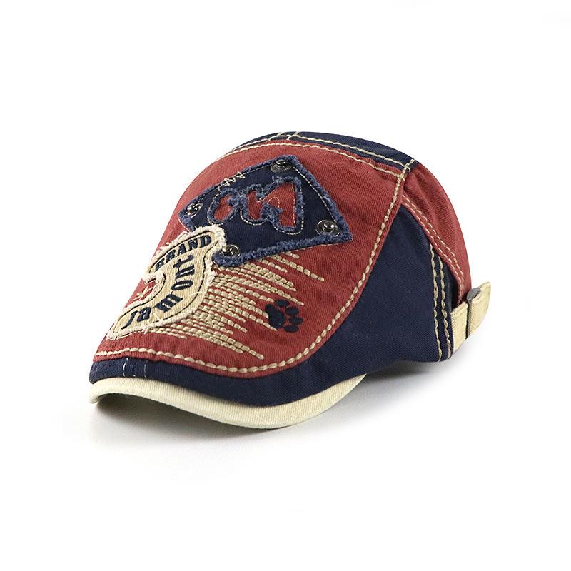 Летние шляпы в стиле ретро с эффектом потертости для мужчин, женщин и детей.: Кепка и бейсболка в британско-корейском стиле