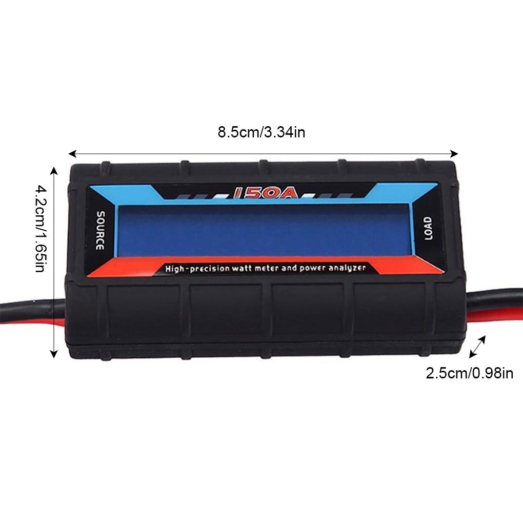 200A/150A ЖК-цифровой высокоточный амперметр ваттметр RC батарея анализатор солнечной энергии 12 В фильтр мощности амперметр