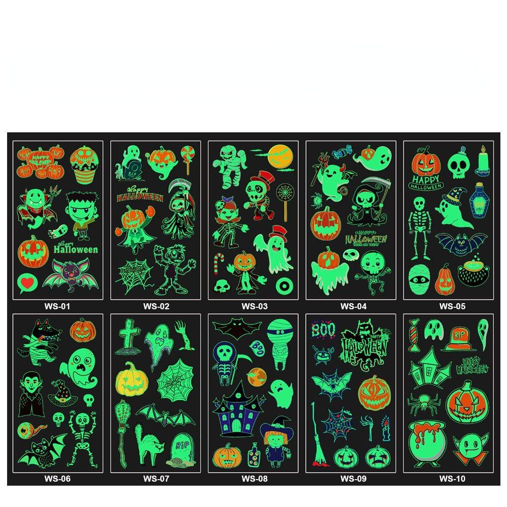 Body Glowing In Dark Party Decorations Temporary Tattoo Disposabl Tattoo Luminous Tattoo Sticker