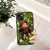 Cute Cartoon M-Monchhichi Phone Case For IPhone 14 12 13 Mini Pro Max 8 7 Plus X XR XS MAX Translucent Matte Covers