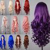 Women 80cm Fashion Anime Costume Wig Big Wave Long Hairpiece Fake Synthetic Hair