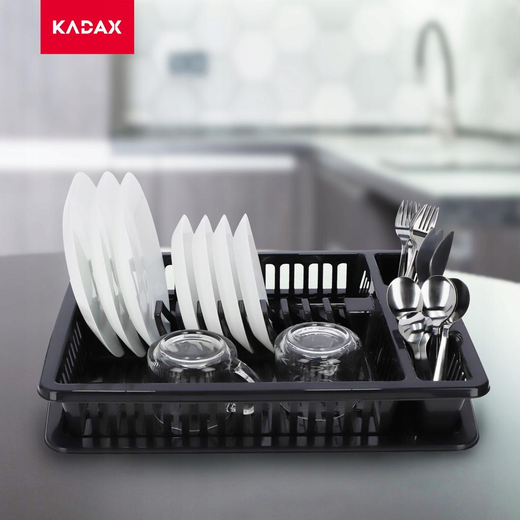 KADAX Сушилка для посуды Подставка для столовых приборов Поддон Одноуровневая