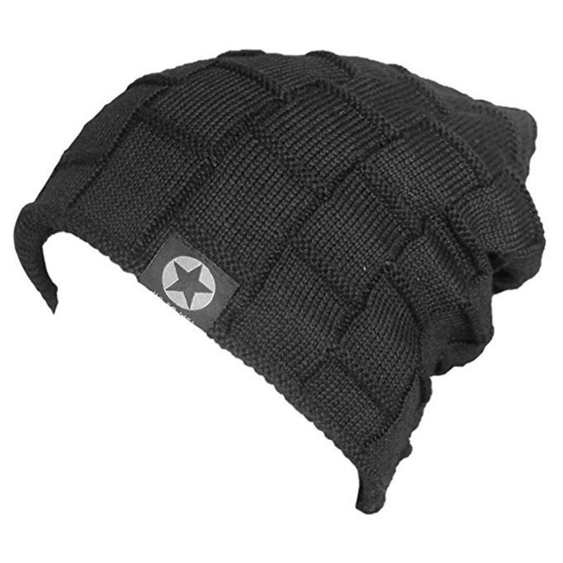 Lined Hat Beanie Fleece Unisex Knit Wool Warm Winter Hat Thick Soft Stretch Hat For Men And Women