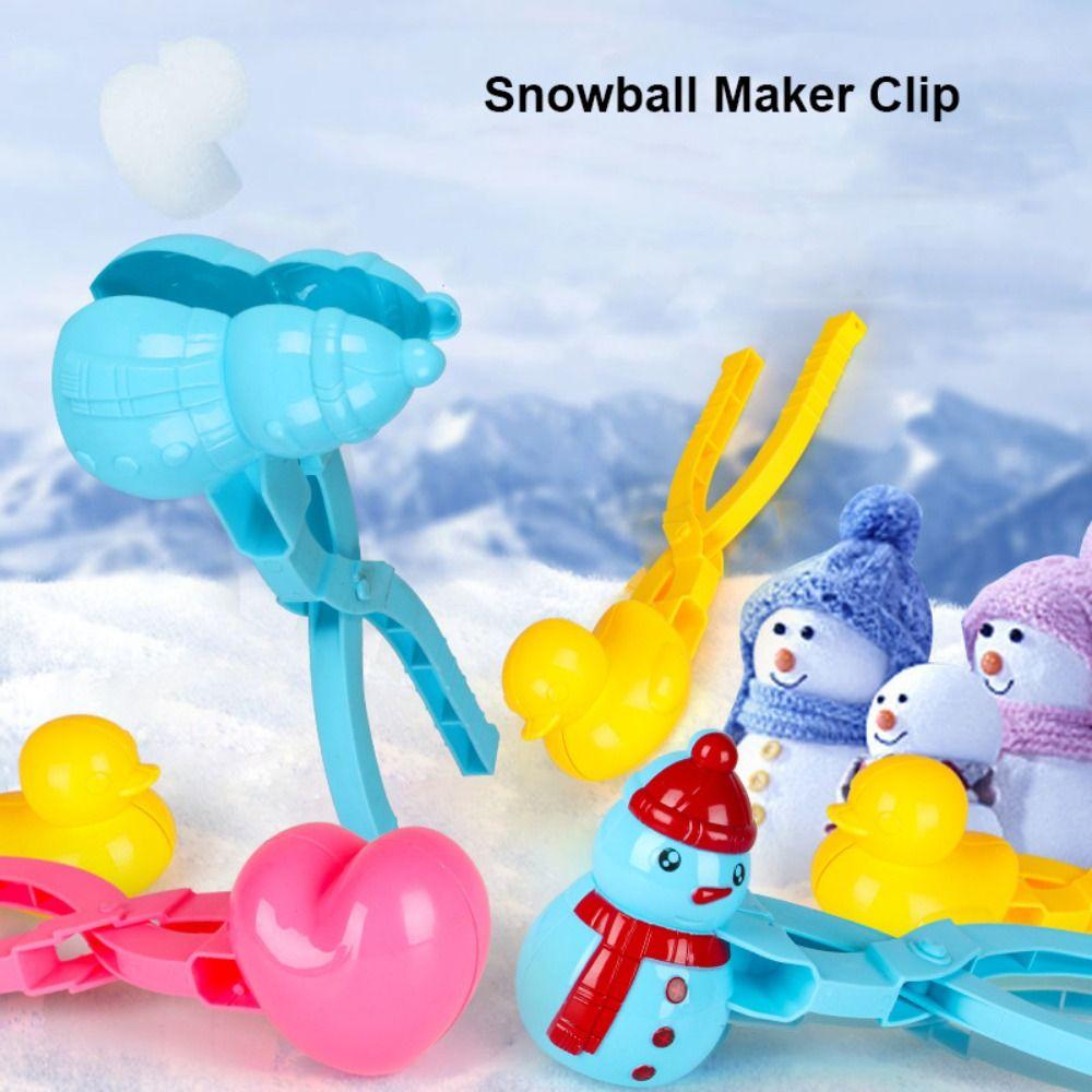 Plastic Heart Snowflake Duck Shape Clip Tongs Multistyles Fight Sports Toys for Kids Adult
