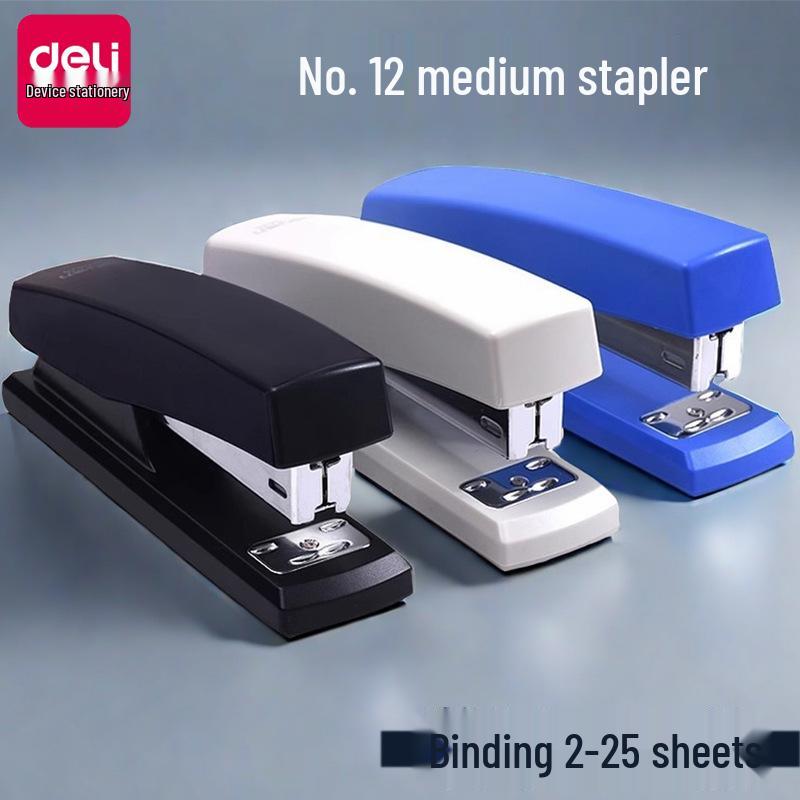 Deli No. 12 Stapler - Compact Office Stationery for Binding Files