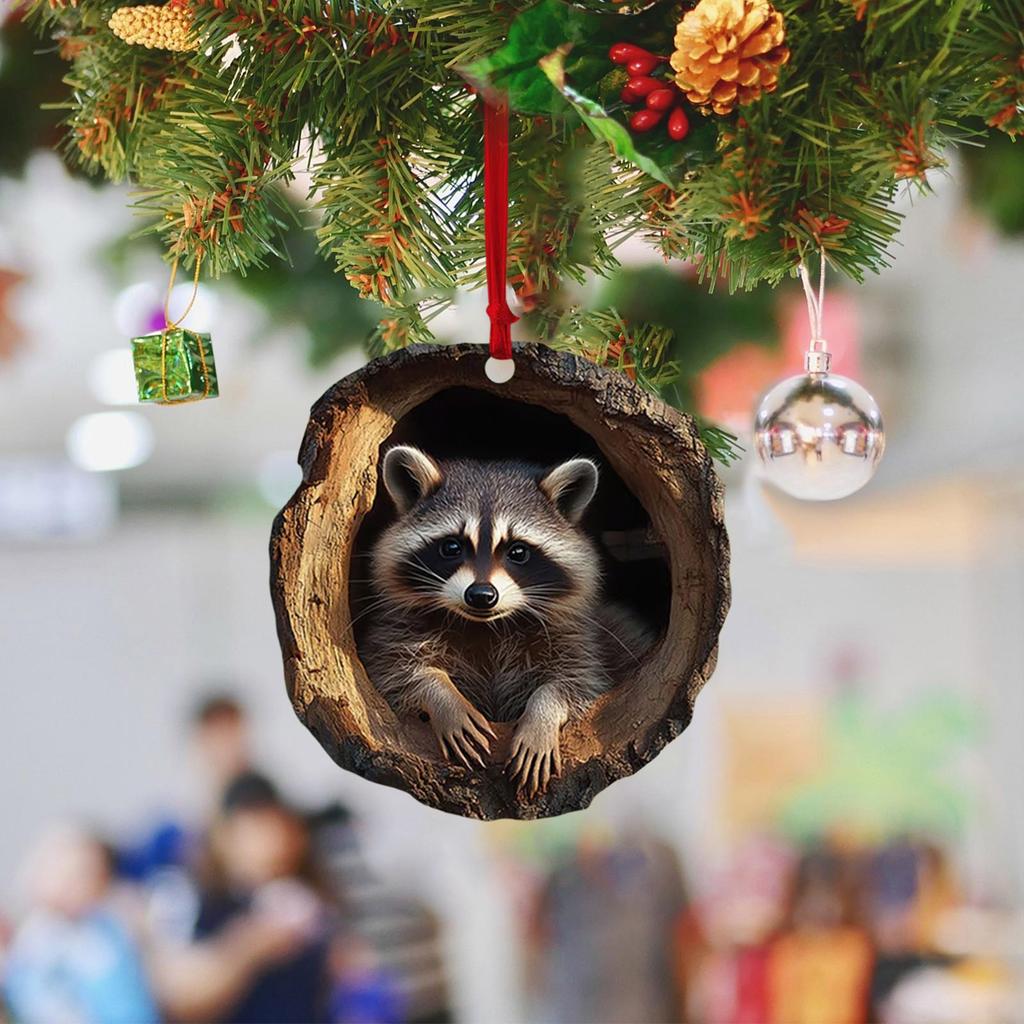 Рождественские украшения в виде животных Рождественские украшения Акриловые украшения в виде животных Новогодние украшения Рождественские подвески, стоящие на елке