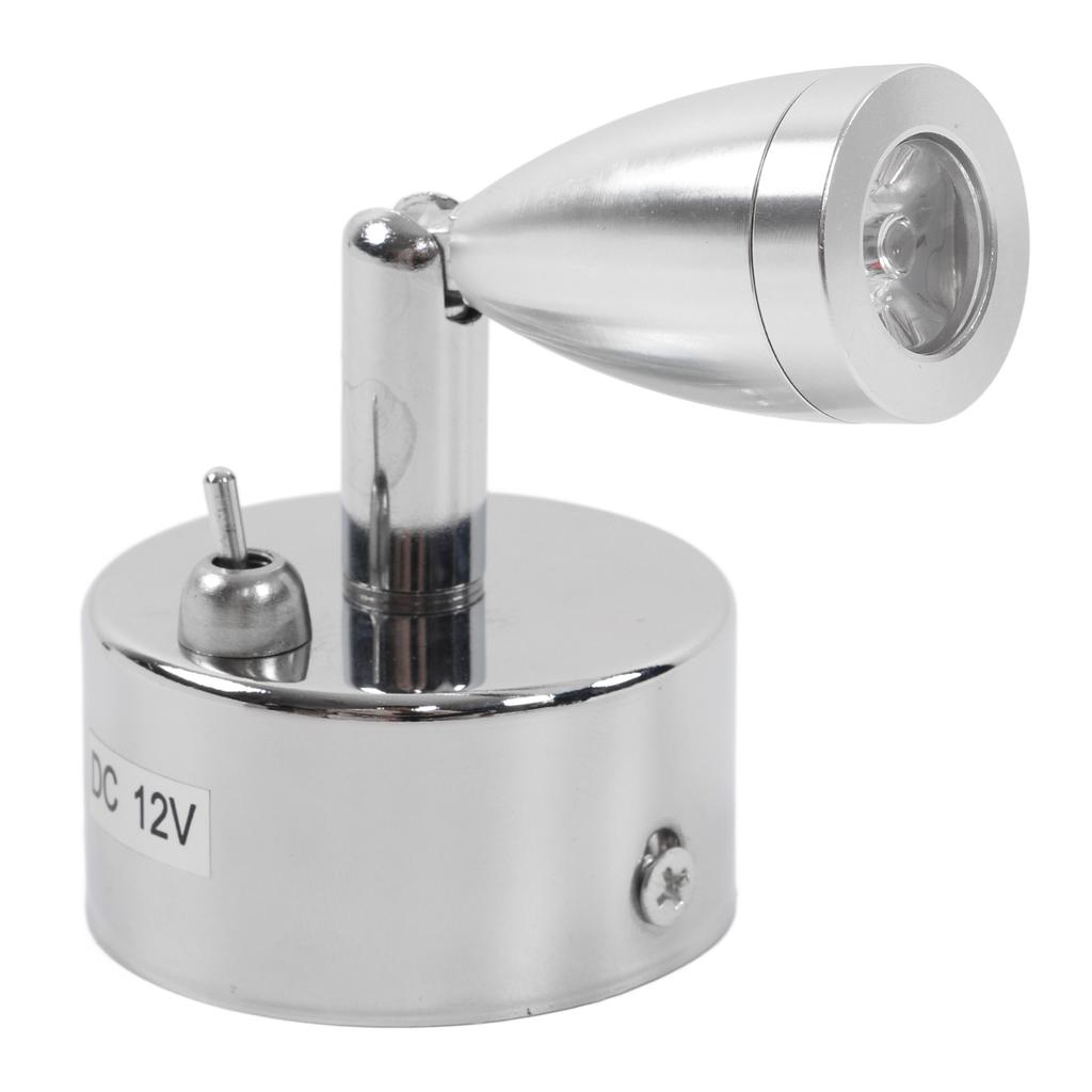12В 3Вт Светодиодный Маленький Прожектор Теплый Белый Поворотный Светильник для Чтения Внутреннее Освещение для Автодома Яхты Кемпера Прицепа