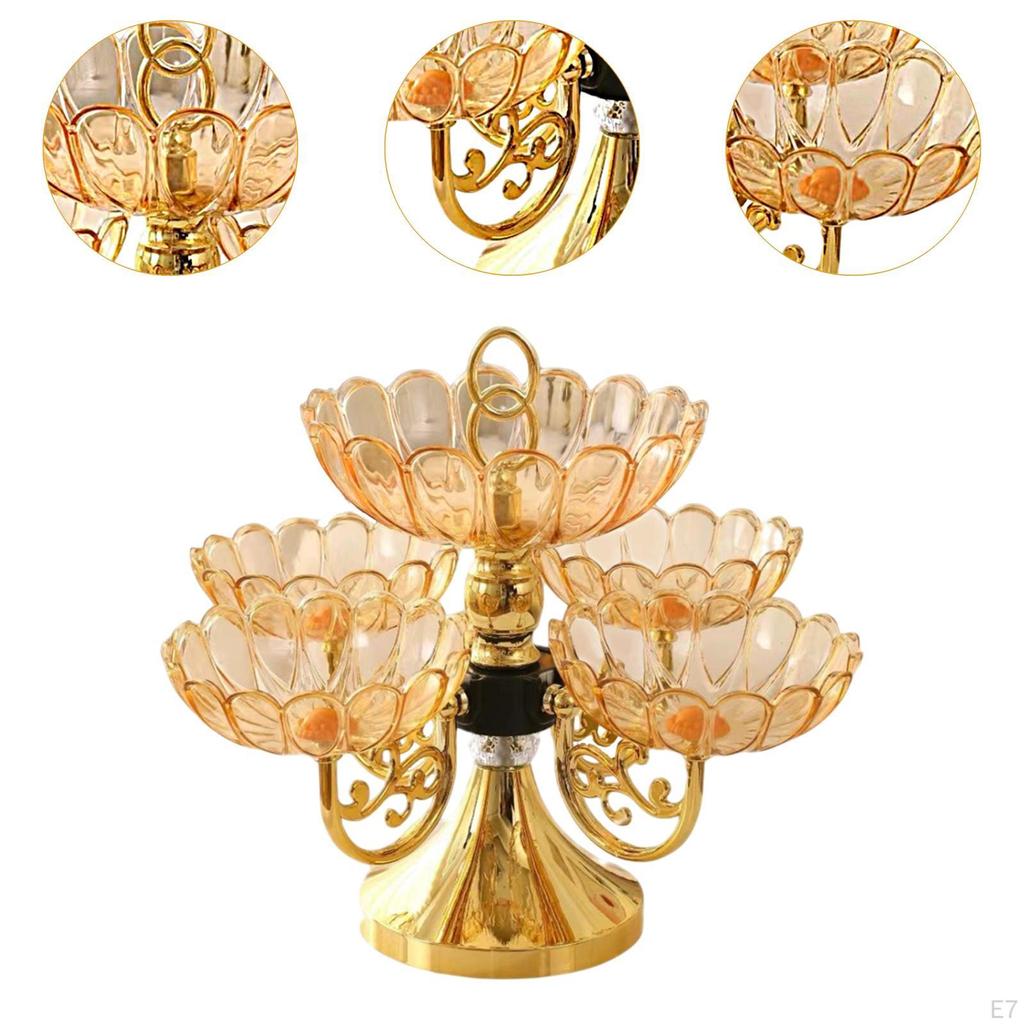 Вращающийся органайзер на 5 чаш для сухофруктов и закусок