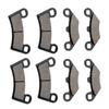 8Pcs Front & Rear Brake Pads Replacement for Polaris RZR 800 2008