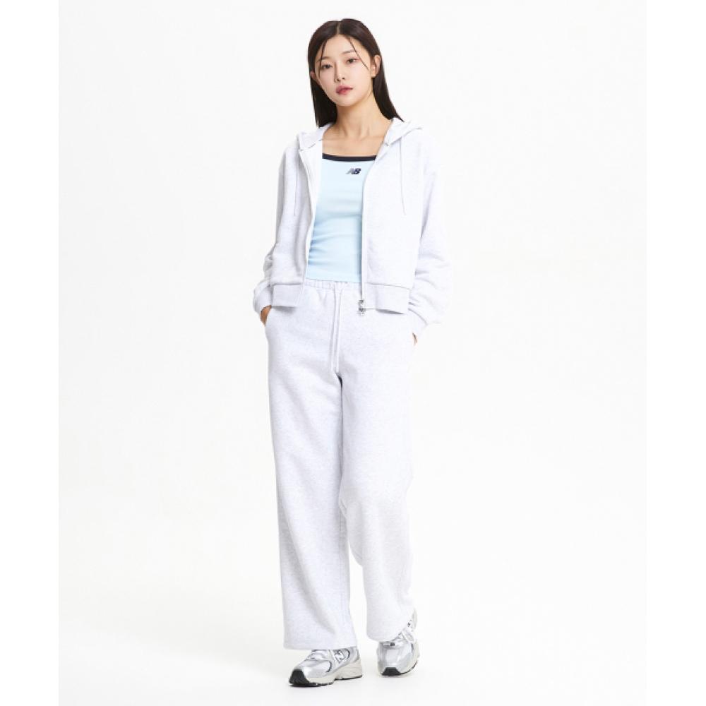 New Balance Nbmle4w902 Женские базовые широкие брюки с начесом Светло-серый