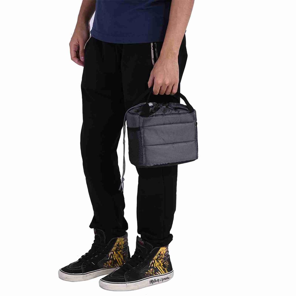 Waterproof Insert Partition Camera Hand Bag Shockproof Padded Divider Cover Case for DSLR(Gray)