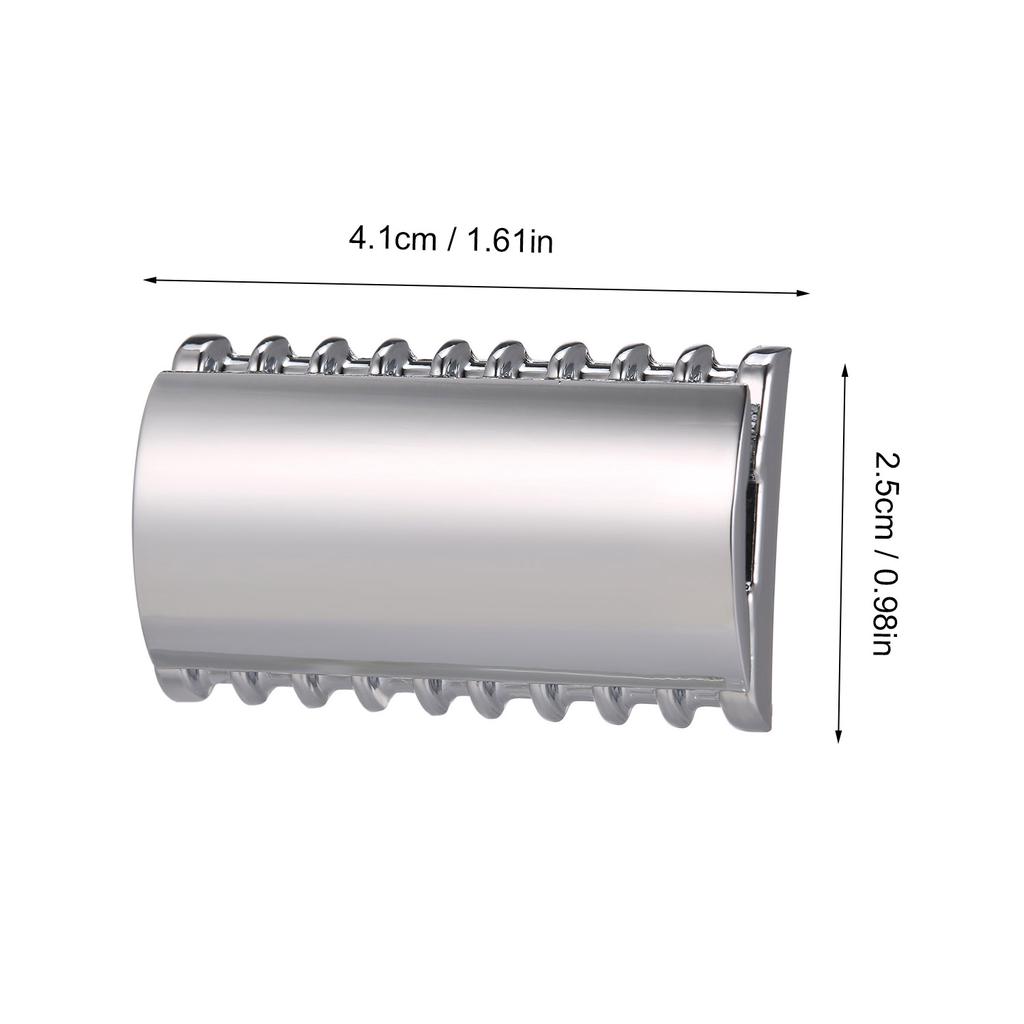 Безопасная бритва с двойным лезвием из нержавеющей стали с открытой гребенкой, головка безопасной бритвы для мужчин, инструмент для бритья бороды для парикмахера, для дома