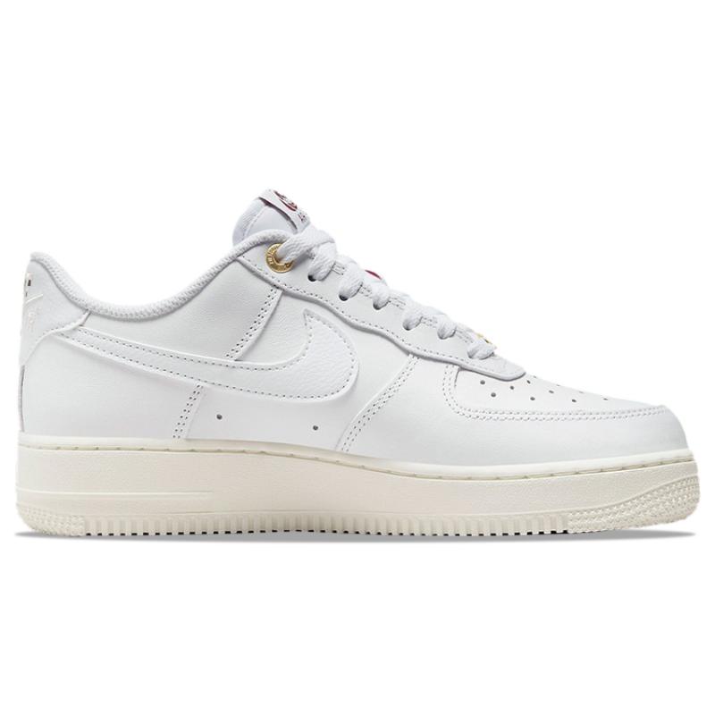 Nike Женские кроссовки Air Force 1 Low '07 Premium History Of Logos Белые Парусина DZ5616-100