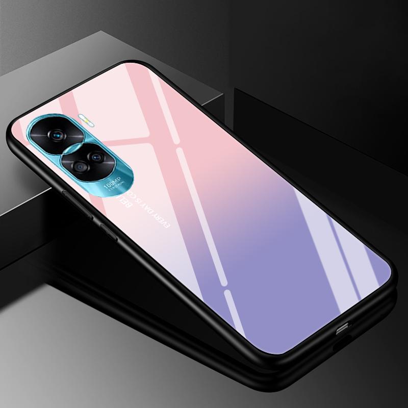 Закаленное Стекло Жесткий Чехол Для Honor 90 Lite 5G Чехол Мраморный Funda Coque Для Honor 90 Pro Honor90 90Lite 90Pro Чехлы Для Телефона Бампер