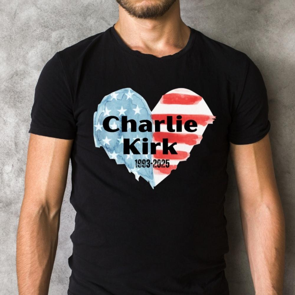 Charlie Kirk Shirt 1993-2025 Love America High Quality Cotton Tops Unisex Women Men T Shirt