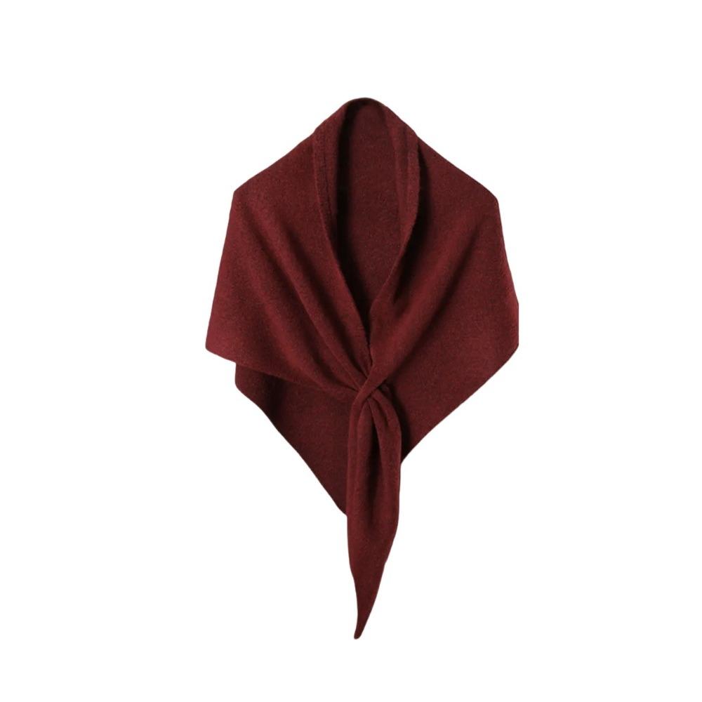 Cashmere Knitted Triangle Scarf Korean Style Winter Shawl Soft Cape Wraps Women/Men