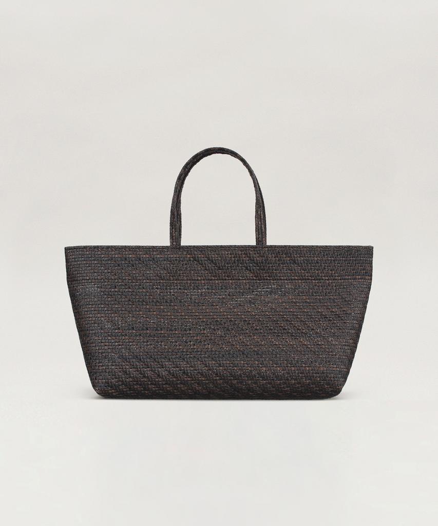 Сумка-тоут Tuo Rattan Flat Tote Medium Темно-коричневая · Плетеная сумка-тоут Tuo Rattan Flat Tote Medium Темно-коричневая