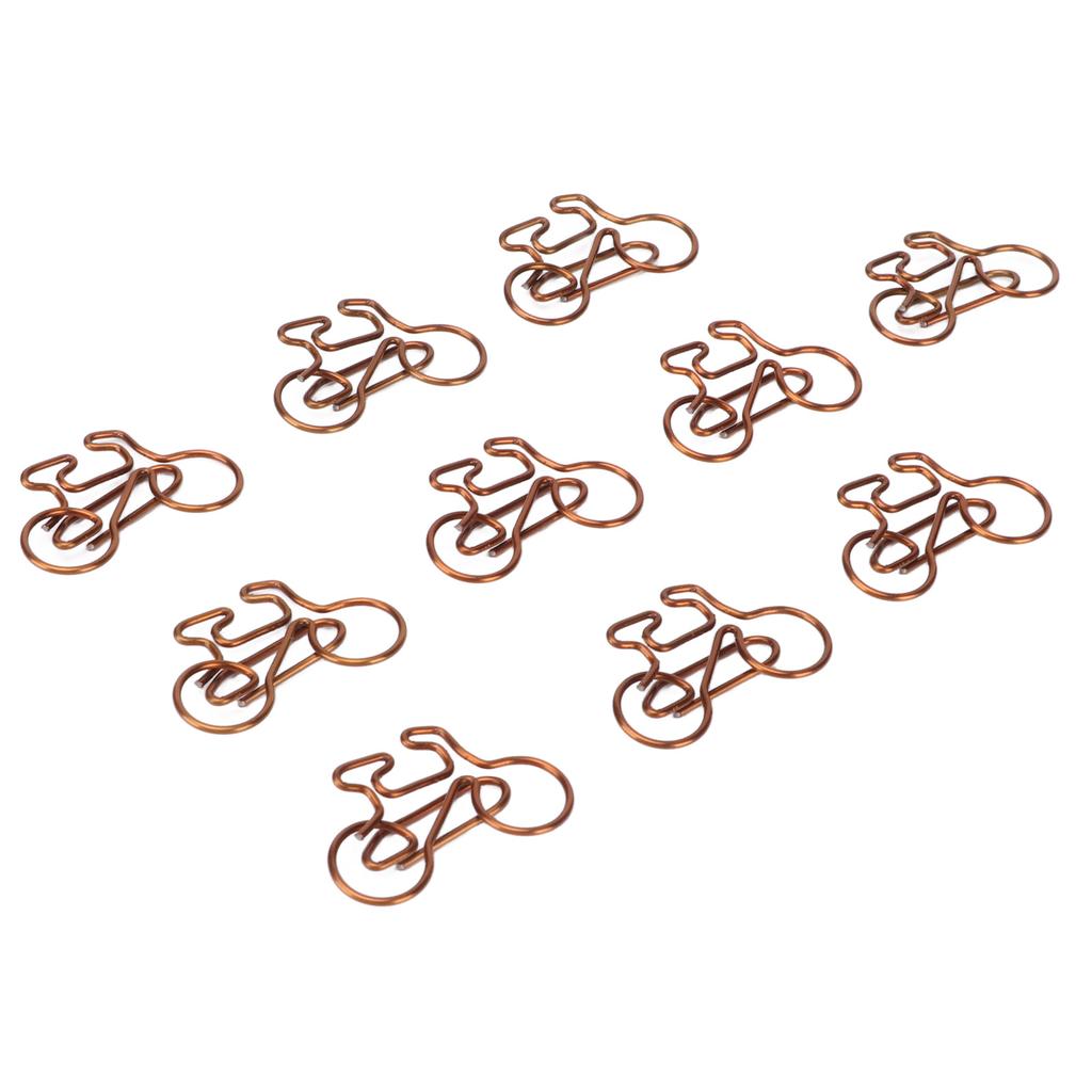 100 шт. забавные скрепки в форме милых велосипедов для гальванического процесса, скрепки для офисов, дома, школы