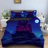 Halloween Horror Pumpkin King Queen Duvet Cover Night Witch Bedding Set Bat Moon Quilt Cover 2/3Pcs Polyester Comforter Cover
