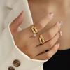 Кольцо French Niche Love Knot из титановой стали с покрытием 18K Золото A198